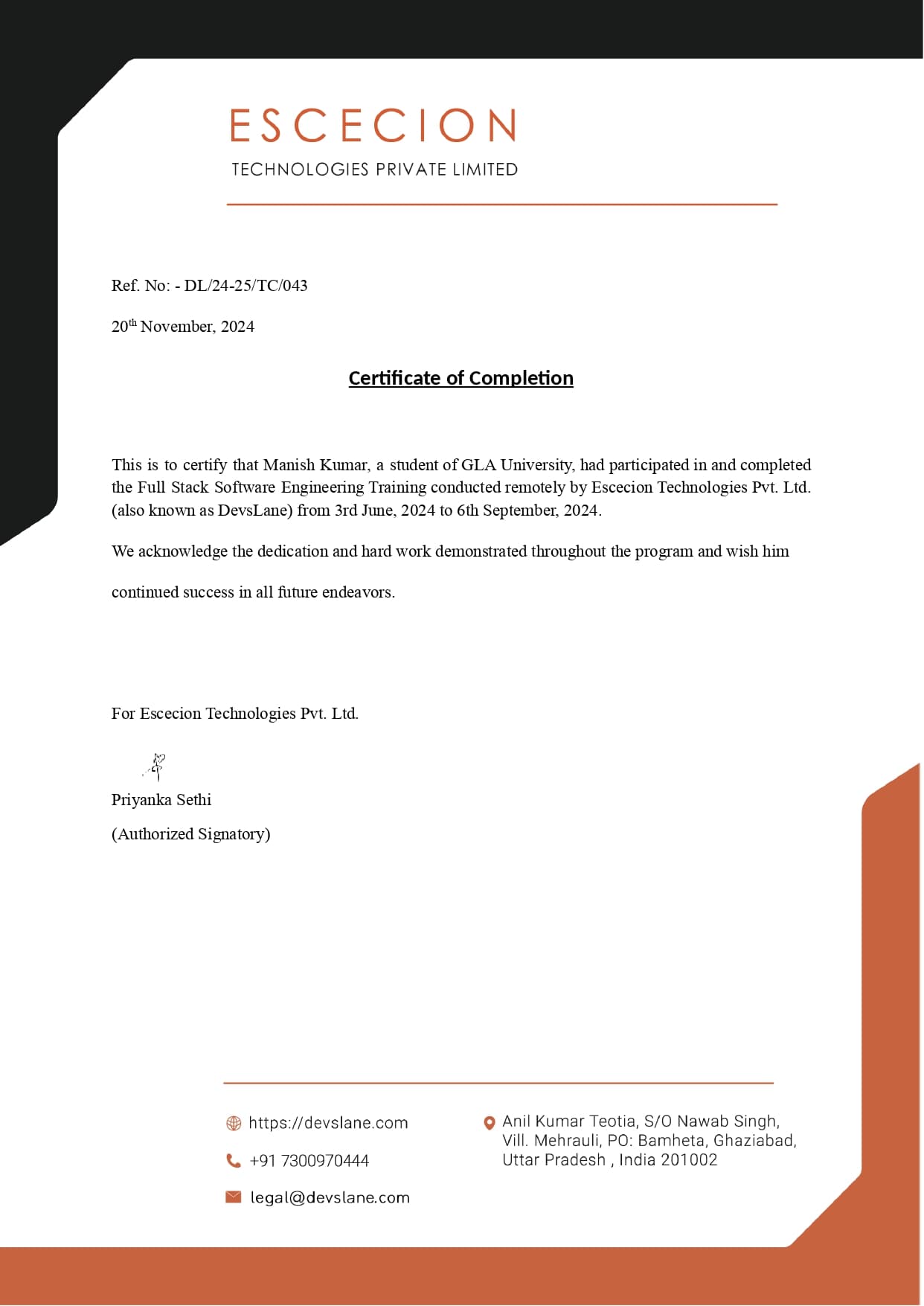 Full Stack Web Development