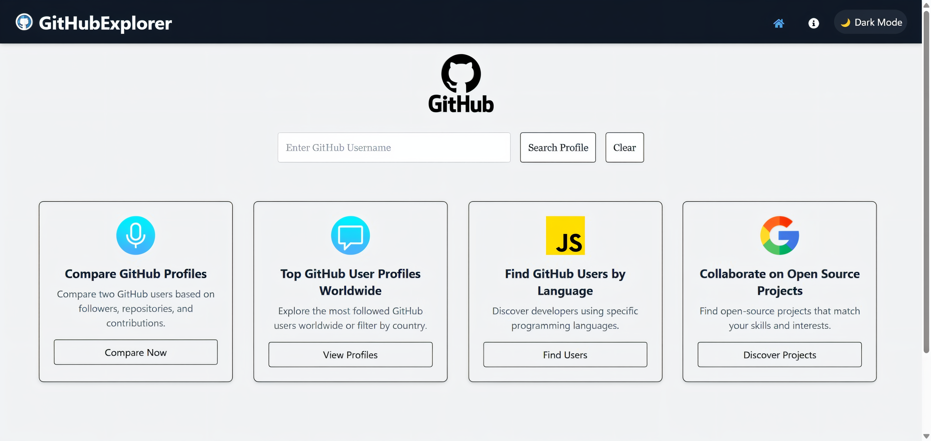 GitHub Explorer