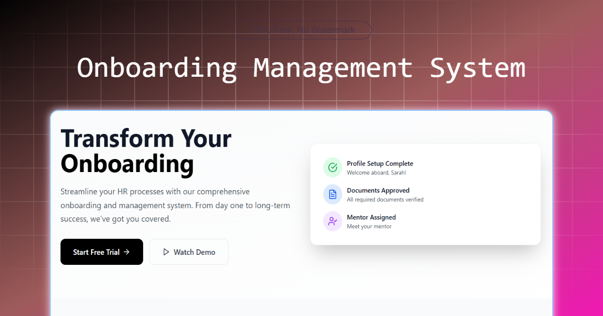 Onboarding Management System (OMS)